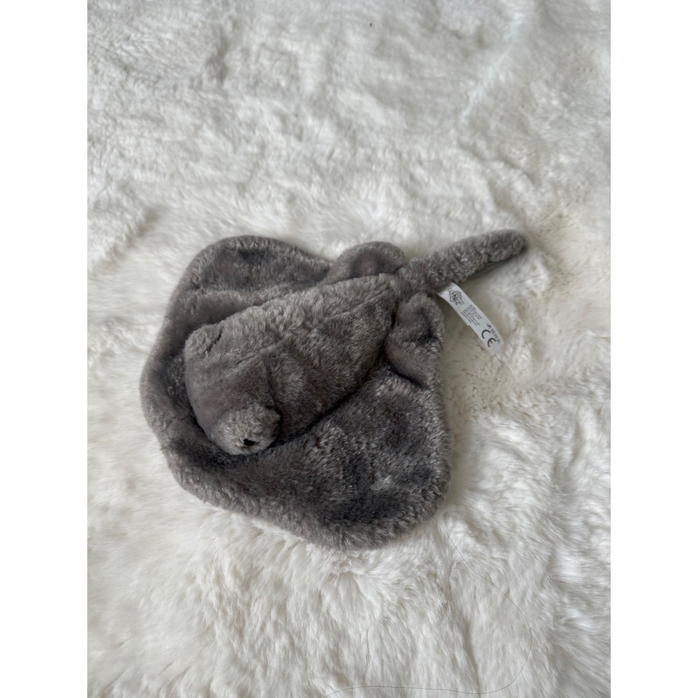 The Petting Zoo Stingray Plush Small Grey Sea Life Stuffed Animal Toy Ocean